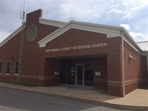 Crittenden county kentucky jail - You also have the option of calling the Crittenden County Detention Center directly at 870-702-2051 and enquire from prison officials as to whether the inmate is housed at the facility. You can also visit Crittenden County Detention Center and talk with administration directly at 350 Afco Road, West Memphis, AR, 72301-2010.